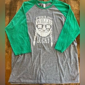 “Feeling Willy Lucky” Baseball Tee - Size XL